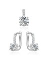 Beneto Elegante zuppa di perle in zircone AGSET359 (colore, colore) donna