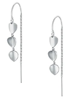 Morellato Orecchini pendenti in acciaio con paillettes romantiche SAWW07 donna
