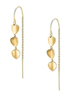 Morellato Orecchini pendenti placcati oro con paillettes romantiche SAWW06 donna