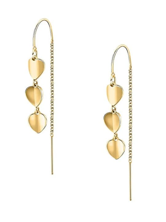 Morellato Orecchini pendenti placcati oro con paillettes romantiche SAWW06 donna