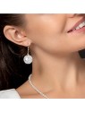 Lampglas L'elegante lampada White Lace con lampada in vetro perlato EV3 donna