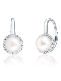 JwL Luxury Pearls Eleganti orecchini in argento con perle e zirconi JL0640 donna