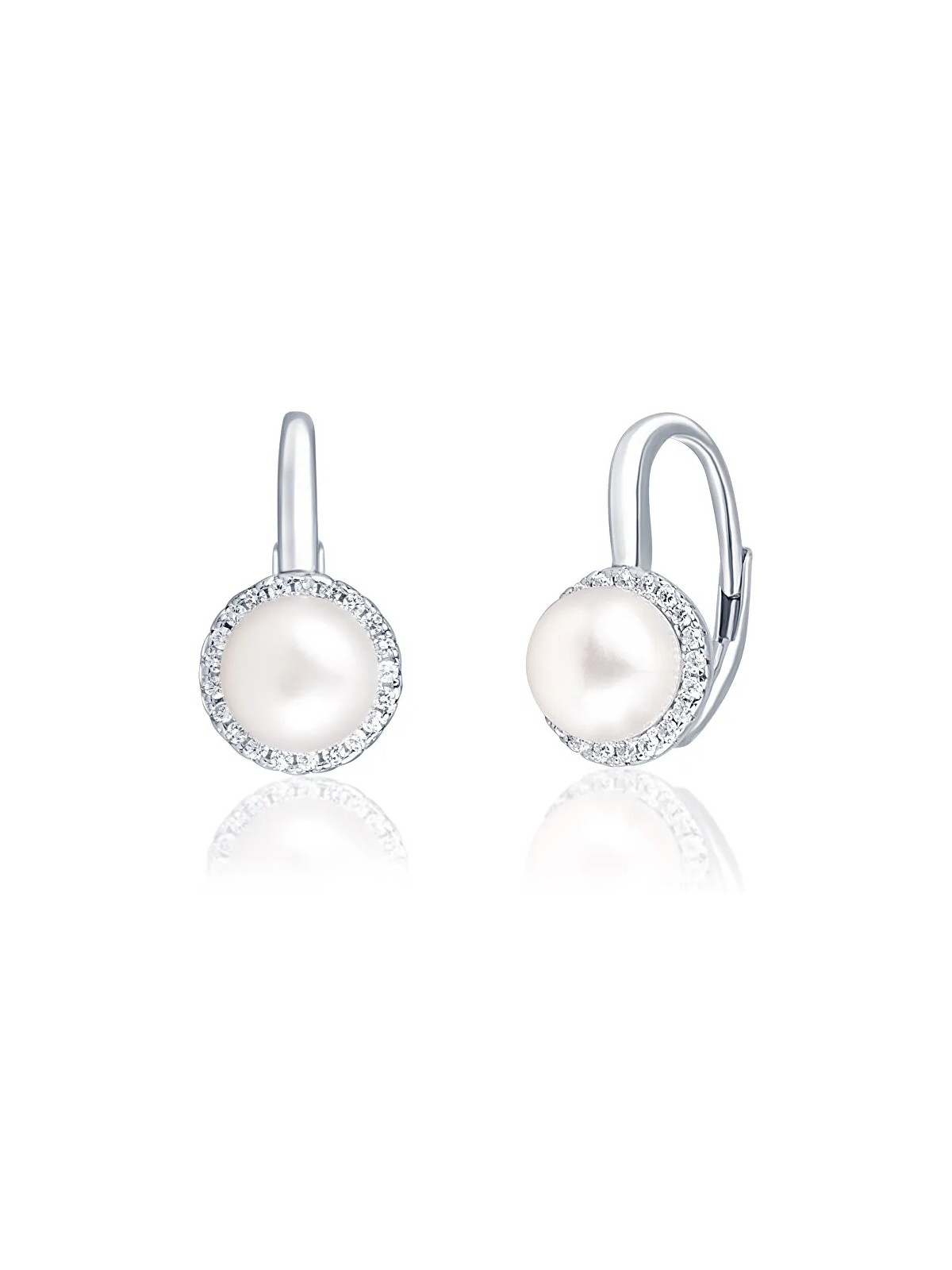 JwL Luxury Pearls Eleganti orecchini in argento con perle e zirconi JL0640 donna