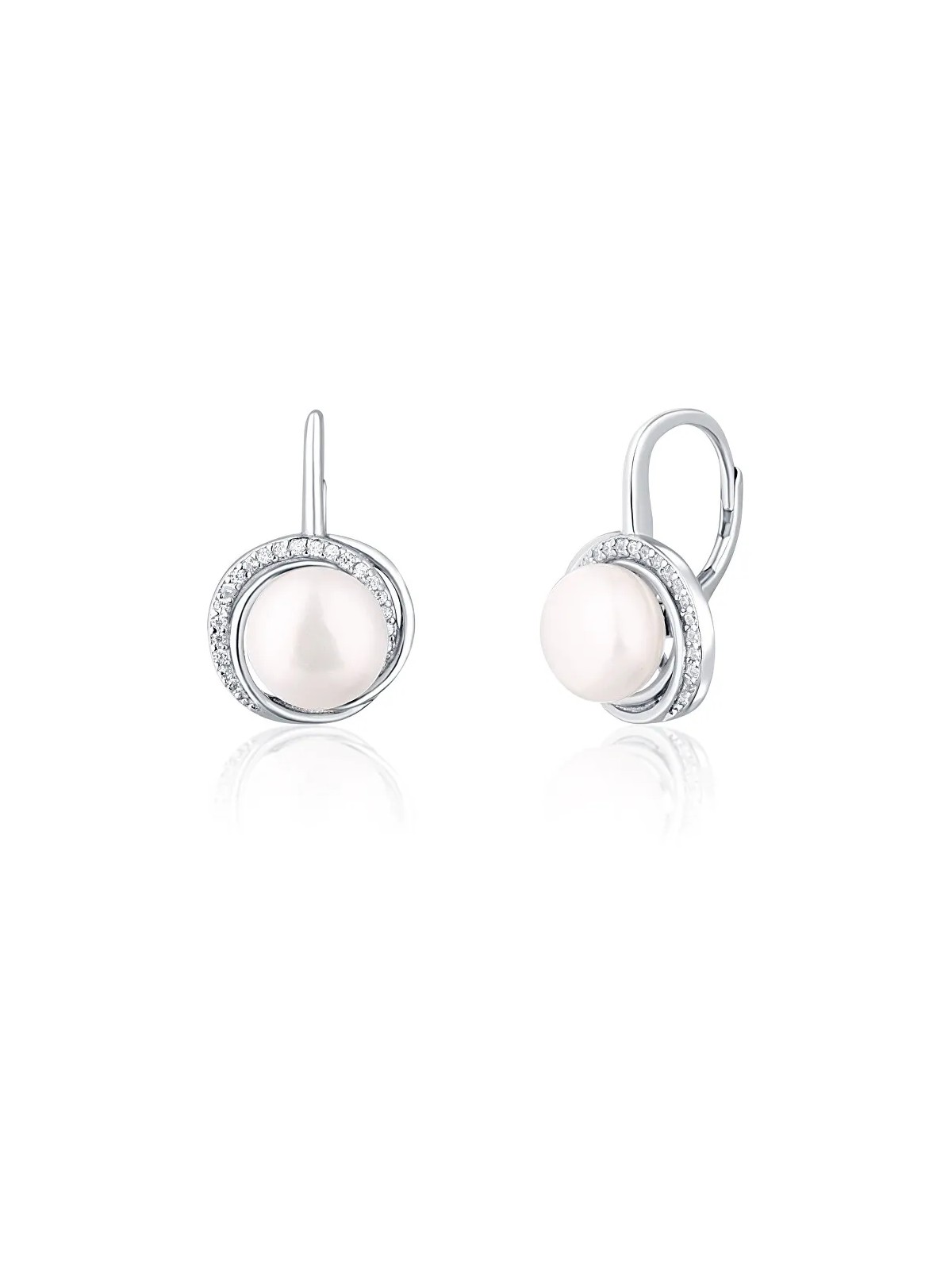 JwL Luxury Pearls Orecchini di lusso in argento con perla e zirconi JL0738 donna