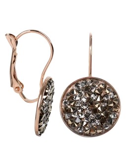 Orecchini Levien Eleganti in bronzo Rocks Chocolate donna