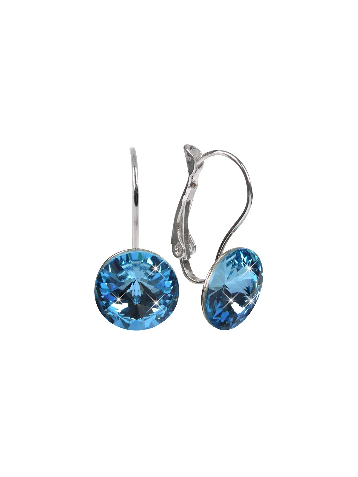 Levien Eleganti orecchini Rivoli in acquamarina donna