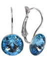 Levien Eleganti orecchini Rivoli in acquamarina donna