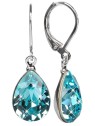 Levien Elegant orecchini con cristalli Pear Light Turquoise donna