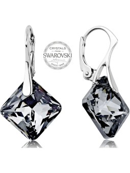 Levien Orecchini scintillanti con cristilla scuri Principessa donna