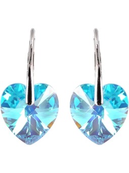 Levien Orecchini romantici Cuore Aqua AB donna