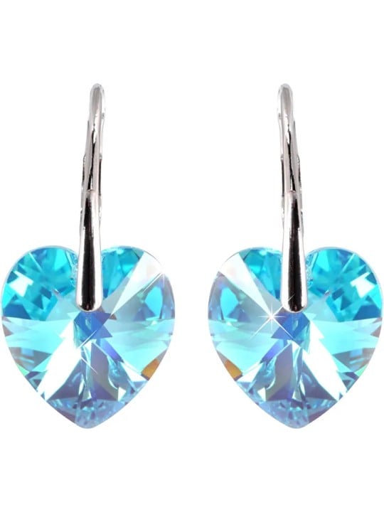 Levien Orecchini romantici Cuore Aqua AB donna