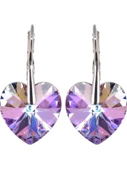 Levien Orecchini a forma di cuore romantico Vitrail Light donna