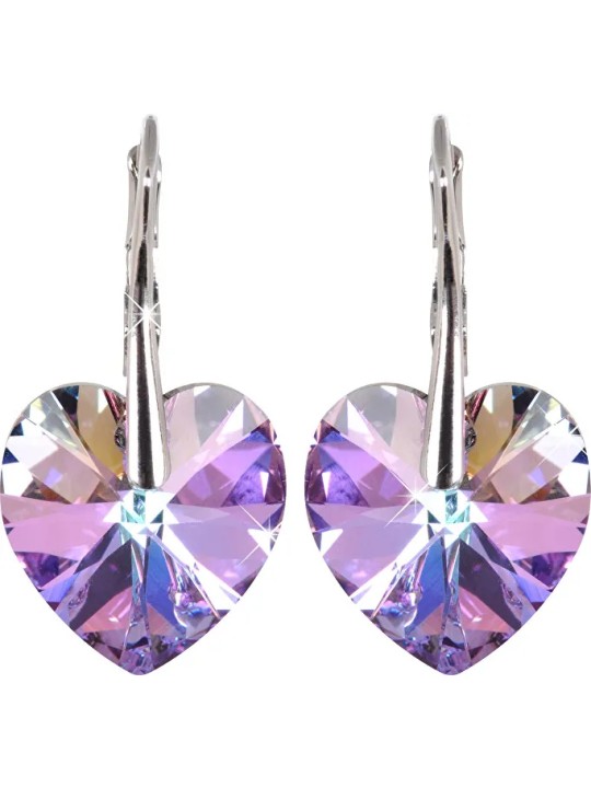 Levien Orecchini a forma di cuore romantico Vitrail Light donna