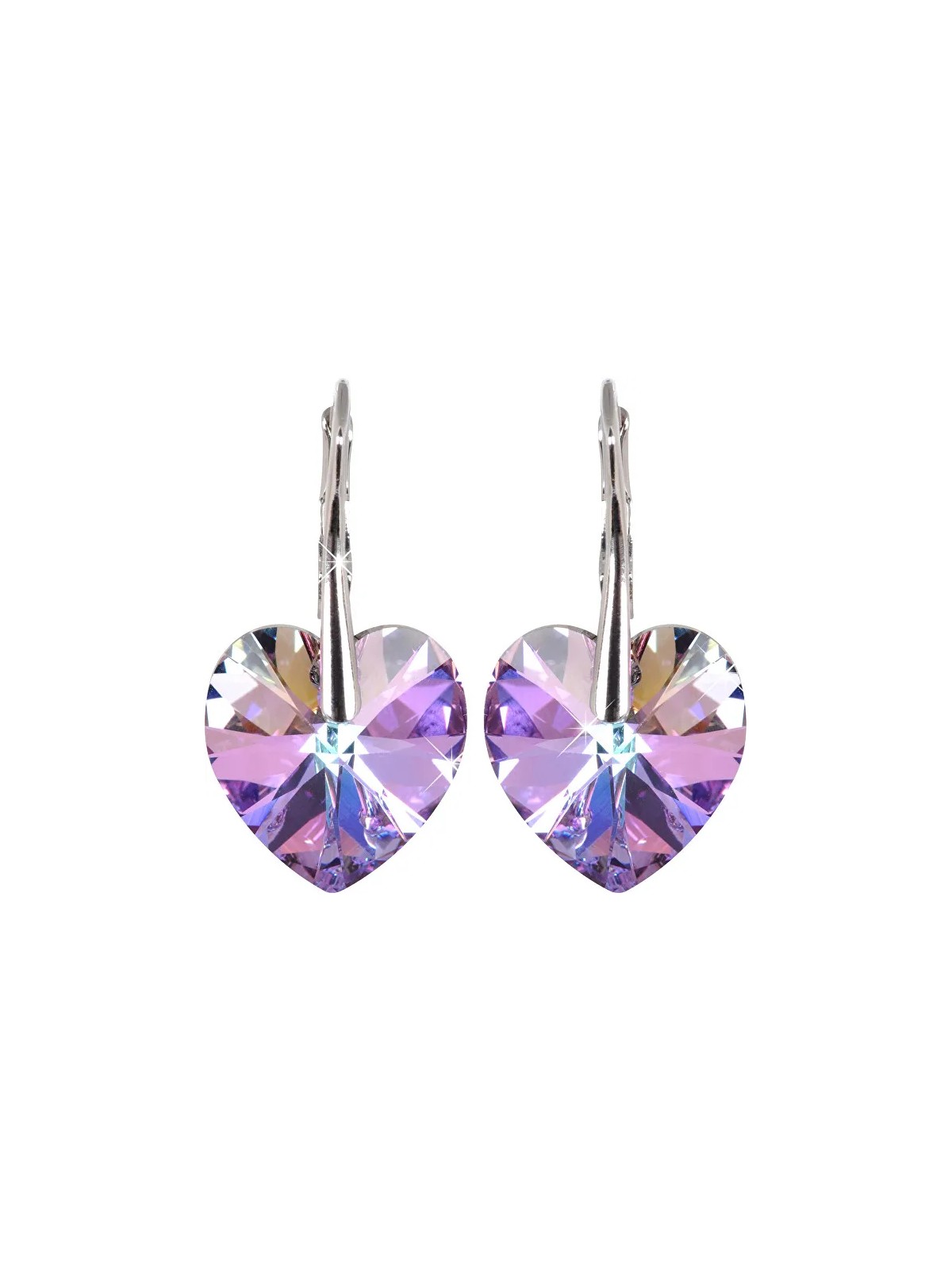 Levien Orecchini a forma di cuore romantico Vitrail Light donna