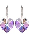 Levien Orecchini a forma di cuore romantico Vitrail Light donna