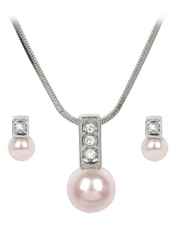 Levien Un grazioso set di collane e orecchini Pearl Caorle Rosaline da donna