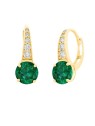 JV OrecchiniD placcati oro con zirconi trasparenti e verdi SVLE0974XH2GZ00 donna