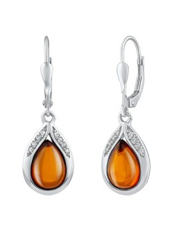 Silvego Orecchini in argento con ambra naturale JST13327EJ donna