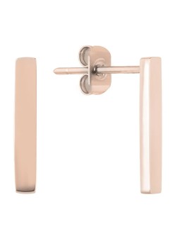 Troli Eleganti orecchini minimalisti dorati rosa donna