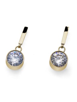 Oliver Weber Orecchini Horae Magic Blossom 23046G incantevoli con zirconi cubici placcati in oro donna