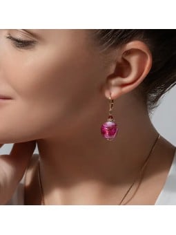 Lampglas Il lussuoso e delizioso Raspberry Temptation con vetro temperato in vetro perlato ESA49 donna