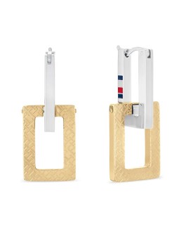 Tommy Hilfiger Orecchini bicolore moderni 2780870 donna