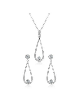 Agato AGSET366R Affascinante set di gioielli in argento (collan, ciondolo, orecchini) donna