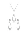 Agato AGSET366R Affascinante set di gioielli in argento (collan, ciondolo, orecchini) donna