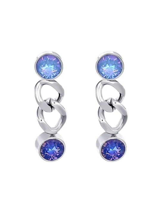 CRYSTAlp Orecchini coordinati con cristalli blu 42295.BLU.E donna