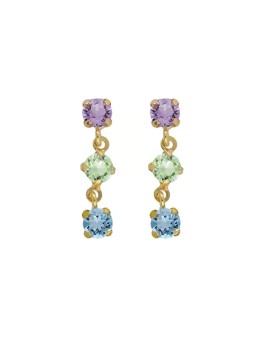 Victoria Cruz Deliziosi orecchini pendenti con cristalli colorati Ryver A4887-MDT donna