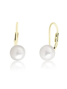 JV OrecchiniD placcati oro con perle vere SVLE0476XD2GP - Diametro: 0.9 cm donna