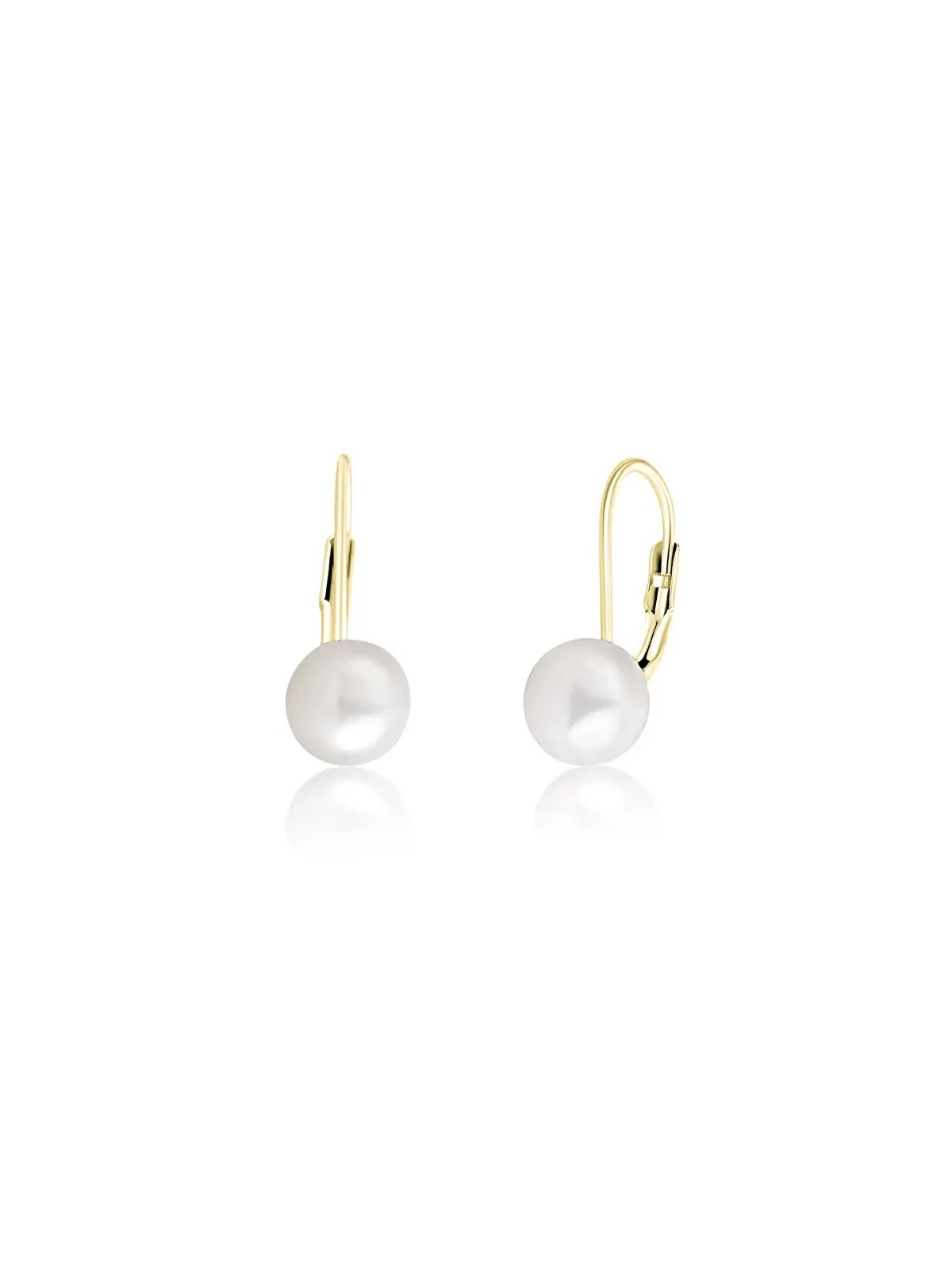 JV OrecchiniD placcati oro con perle vere SVLE0476XD2GP - Diametro: 0.9 cm donna
