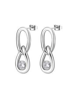 Brosway Orecchini pendenti senza tempo in acciaio Ribbon BBN41 donna