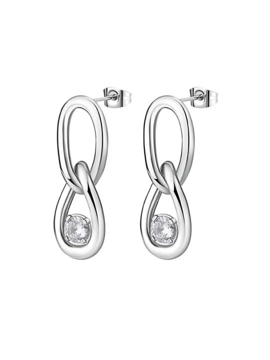Brosway Orecchini pendenti senza tempo in acciaio Ribbon BBN41 donna