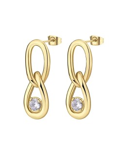 Brosway Orecchini pendenti senza tempo in acciaio placcato oro Ribbon BBN42 donna