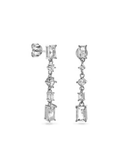AGAIN Gioielli Orecchini pendente in argento scintillante con zirconi AJNS0029 donna