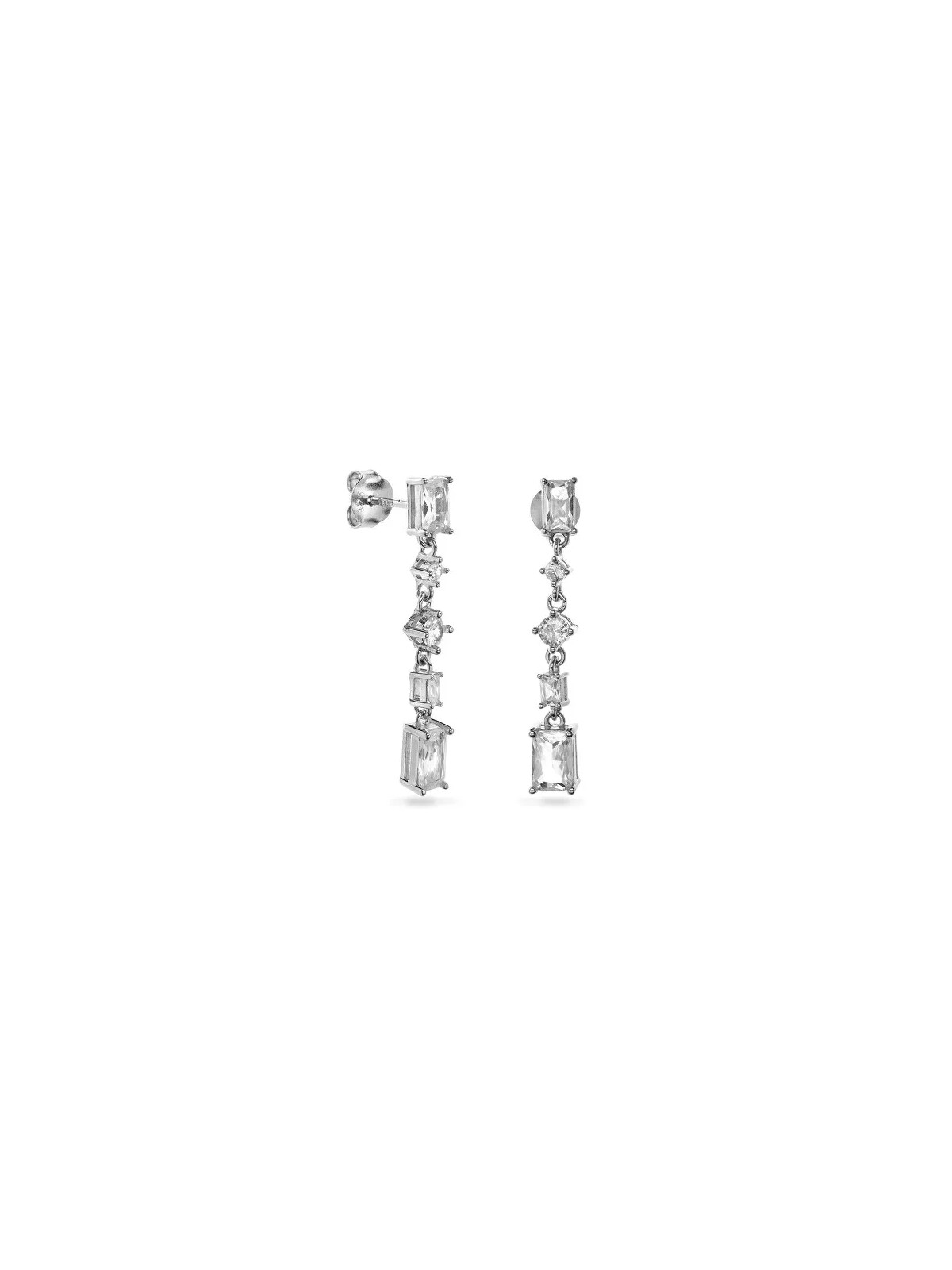 AGAIN Gioielli Orecchini pendente in argento scintillante con zirconi AJNS0029 donna