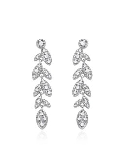 Agato Orecchini in argento scintillante con zirconi AGT-E159PW donna