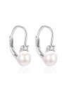 Agato AGT-E115LW-P Orecchini in argento per bambina con perla autentica donna