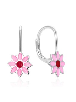 Agato Orecchini pendenti in argento Fiore AGT-E055L donna