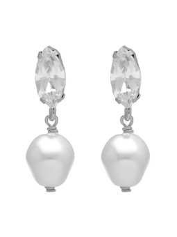 Victoria Cruz Orecchini con perle barocche in argento scintillante Purpose A4657-07HT donna