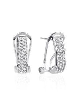 Agato Orecchini pendenti in argento con zirconi AGT-E026KKW donna