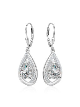 Agato Orecchini di lusso in argento con zirconi AGT-E108LW donna