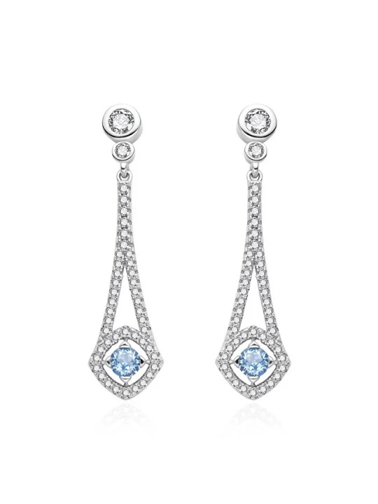 Agato Deliziosi orecchini in argento con zirconi AGT-E132PWBL donna