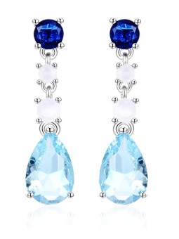 Agato Orecchini pendenti in argento AGT-E074PBL donna
