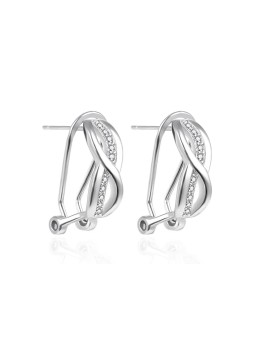 Agato Orecchini pendenti in argento con zirconi AGT-E025KKW donna