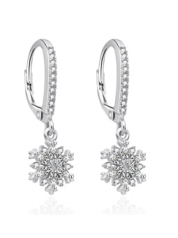 Agato Orecchini pendenti in argento Fiocchi con zirconi AGT-E145LW donna