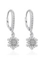 Agato Orecchini pendenti in argento Fiocchi con zirconi AGT-E145LW donna