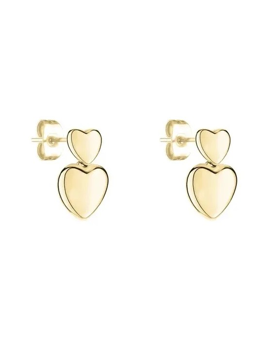 Tamaris Orecchini pendenti placcati oro Bold Hearts TJ-0628-E-14 donna