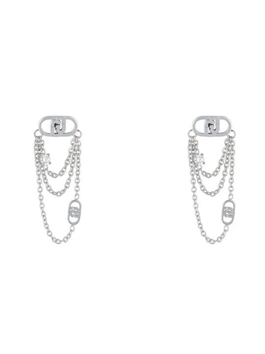 Liu Jo Orecchini di lusso in acciaio con cristilla LJ2904 donna